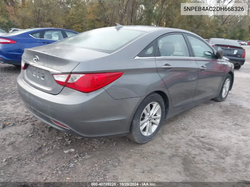 2013 Hyundai Sonata Gls VIN: 5NPEB4AC2DH668326 Lot: 40709225