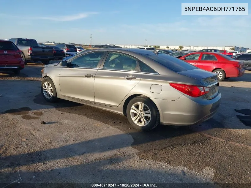 2013 Hyundai Sonata Gls VIN: 5NPEB4AC6DH771765 Lot: 40710247