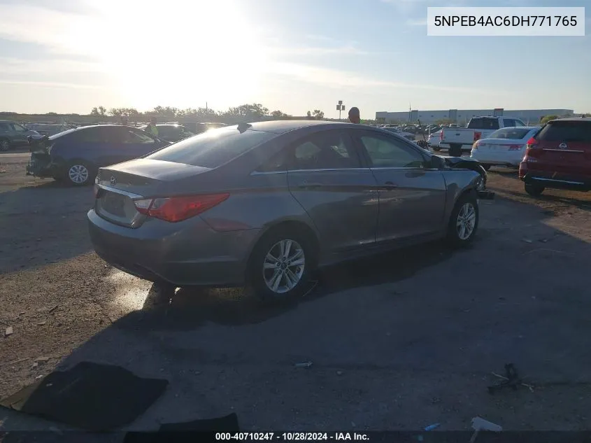 2013 Hyundai Sonata Gls VIN: 5NPEB4AC6DH771765 Lot: 40710247