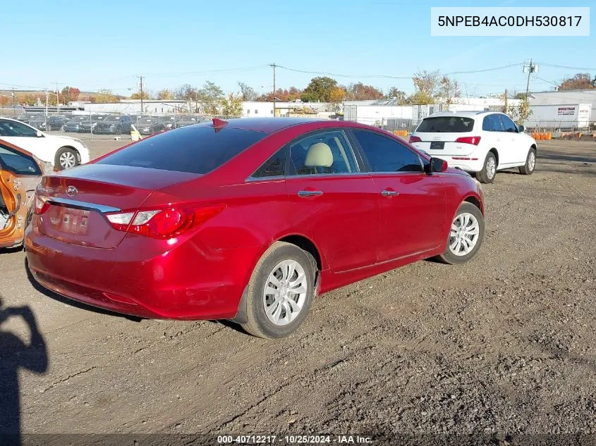 5NPEB4AC0DH530817 2013 Hyundai Sonata Gls