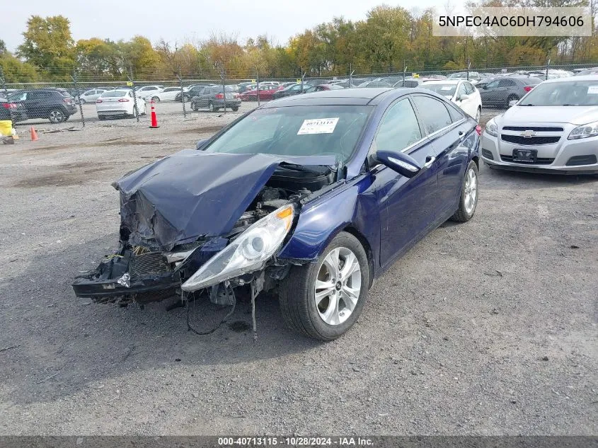 2013 Hyundai Sonata Limited VIN: 5NPEC4AC6DH794606 Lot: 40713115