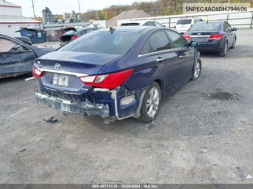 2013 Hyundai Sonata Limited VIN: 5NPEC4AC6DH794606 Lot: 40713115