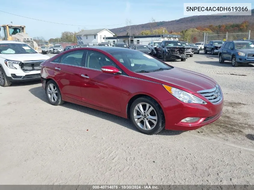 2013 Hyundai Sonata Limited VIN: 5NPEC4AC4DH619366 Lot: 40714075