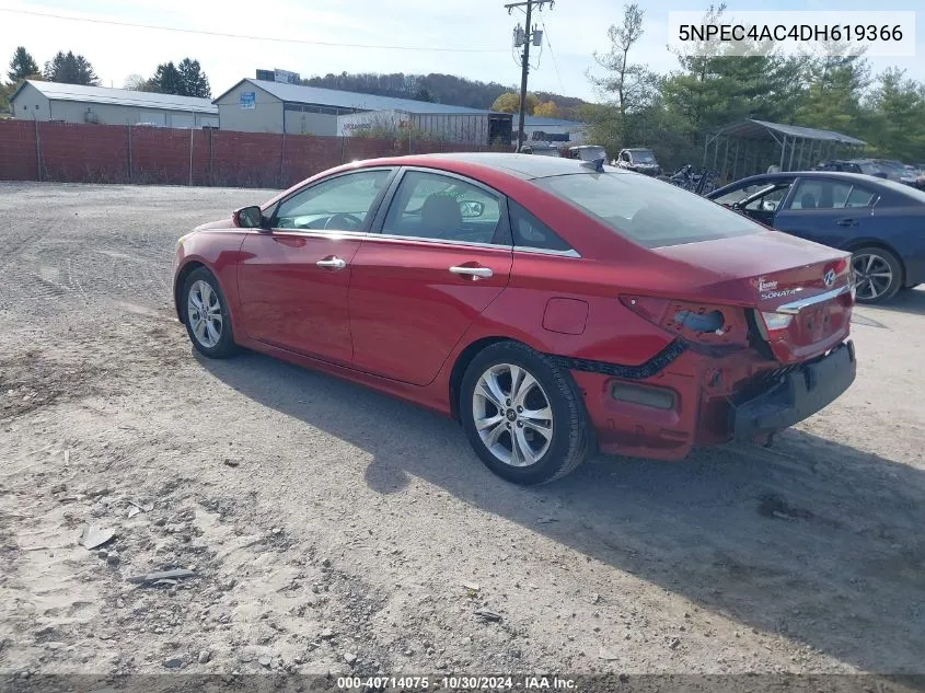 2013 Hyundai Sonata Limited VIN: 5NPEC4AC4DH619366 Lot: 40714075