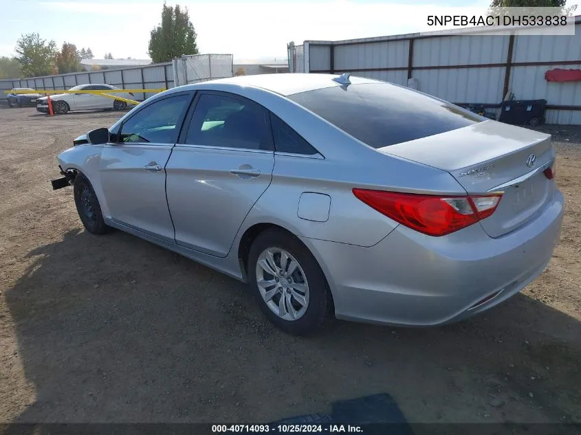 5NPEB4AC1DH533838 2013 Hyundai Sonata Gls