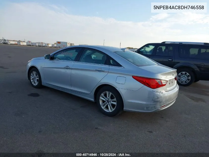 2013 Hyundai Sonata Gls VIN: 5NPEB4AC8DH746558 Lot: 40714946