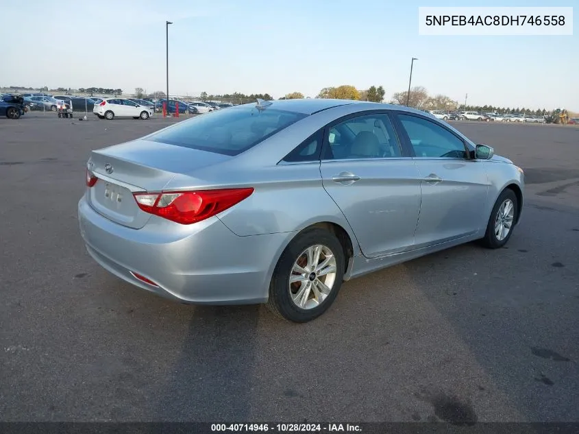 2013 Hyundai Sonata Gls VIN: 5NPEB4AC8DH746558 Lot: 40714946