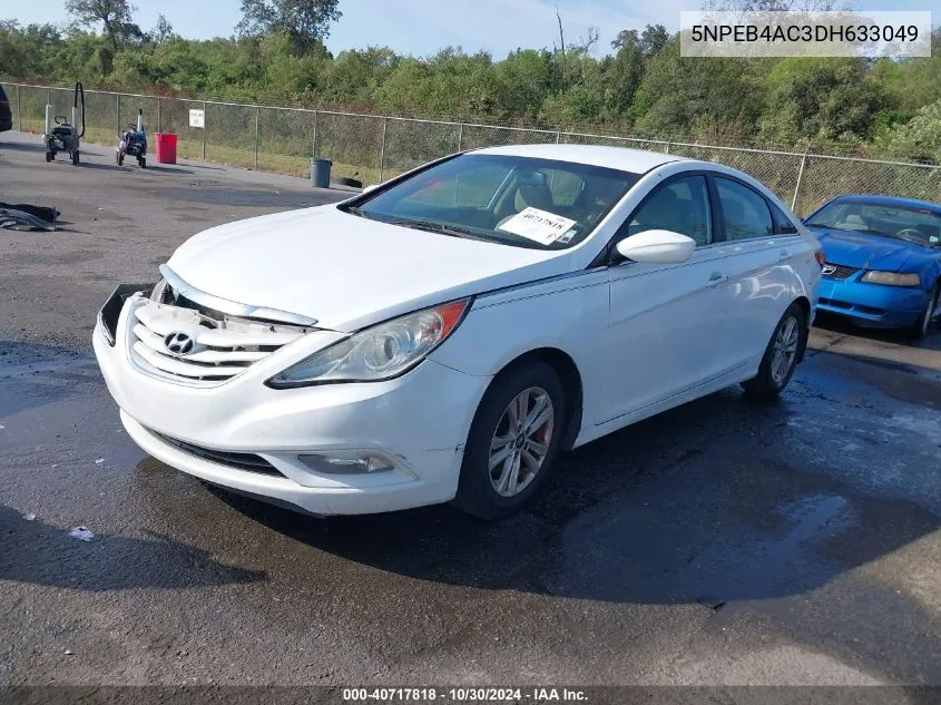 2013 Hyundai Sonata Gls VIN: 5NPEB4AC3DH633049 Lot: 40717818