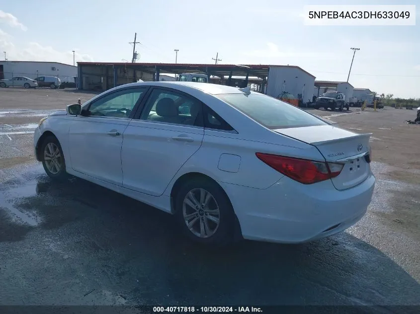 2013 Hyundai Sonata Gls VIN: 5NPEB4AC3DH633049 Lot: 40717818