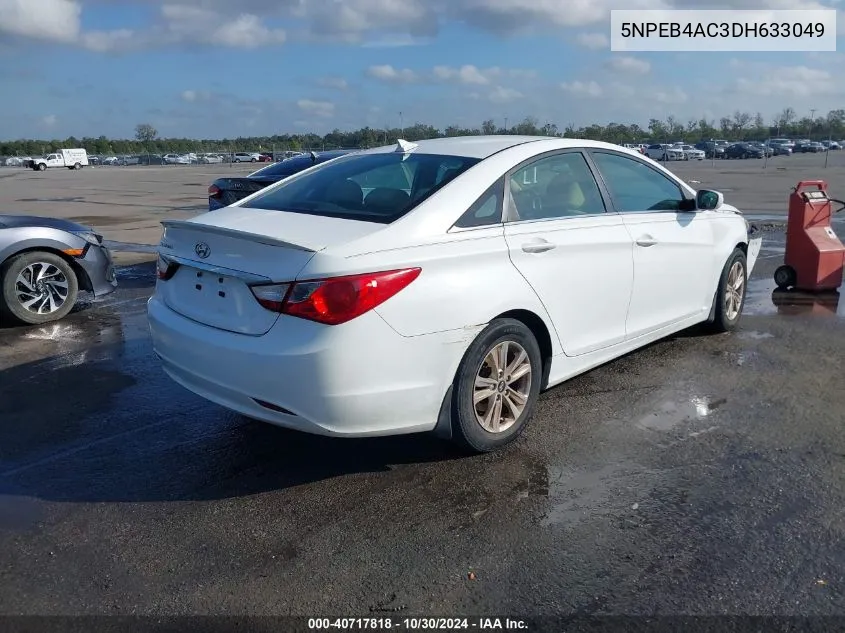 2013 Hyundai Sonata Gls VIN: 5NPEB4AC3DH633049 Lot: 40717818