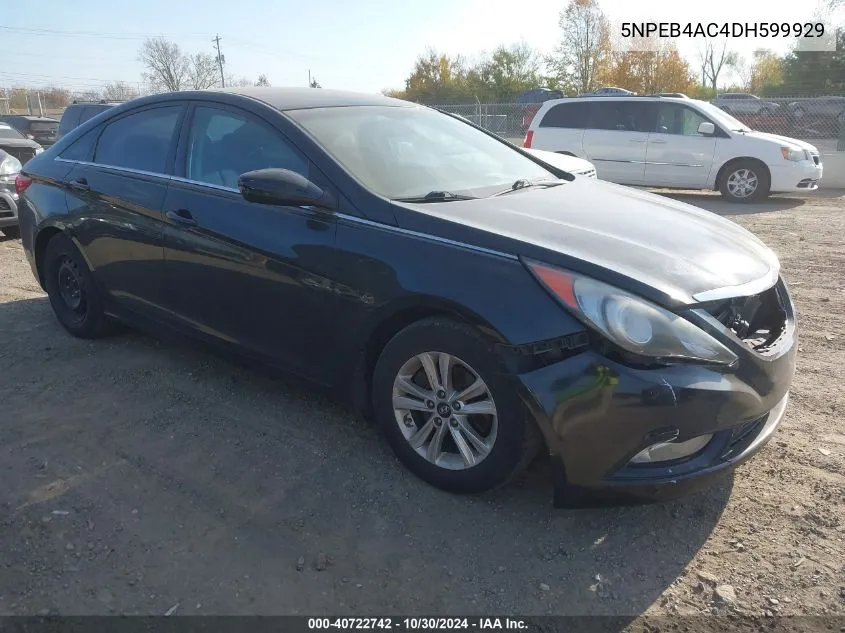 2013 Hyundai Sonata Gls VIN: 5NPEB4AC4DH599929 Lot: 40722742