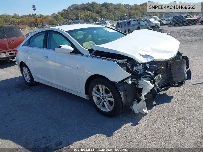 2013 Hyundai Sonata Gls VIN: 5NPEB4AC4DH685631 Lot: 40723538