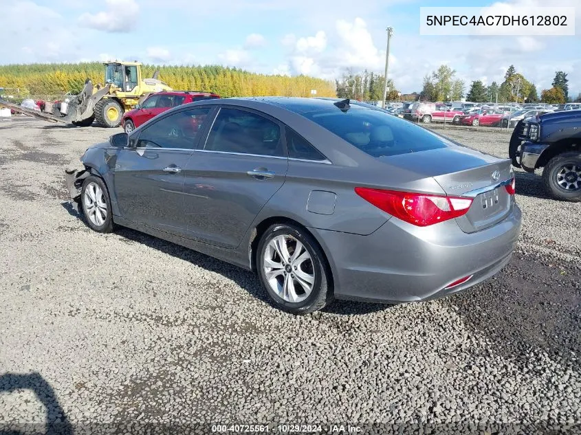 2013 Hyundai Sonata Limited VIN: 5NPEC4AC7DH612802 Lot: 40725561