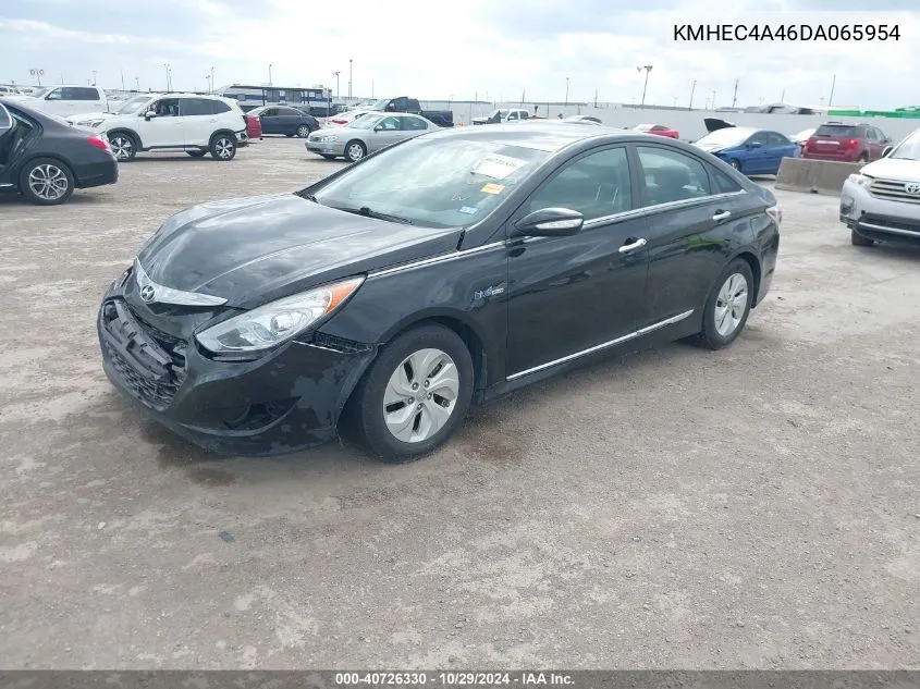 2013 Hyundai Sonata Hybrid VIN: KMHEC4A46DA065954 Lot: 40726330