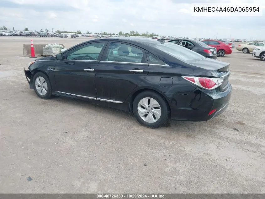 2013 Hyundai Sonata Hybrid VIN: KMHEC4A46DA065954 Lot: 40726330