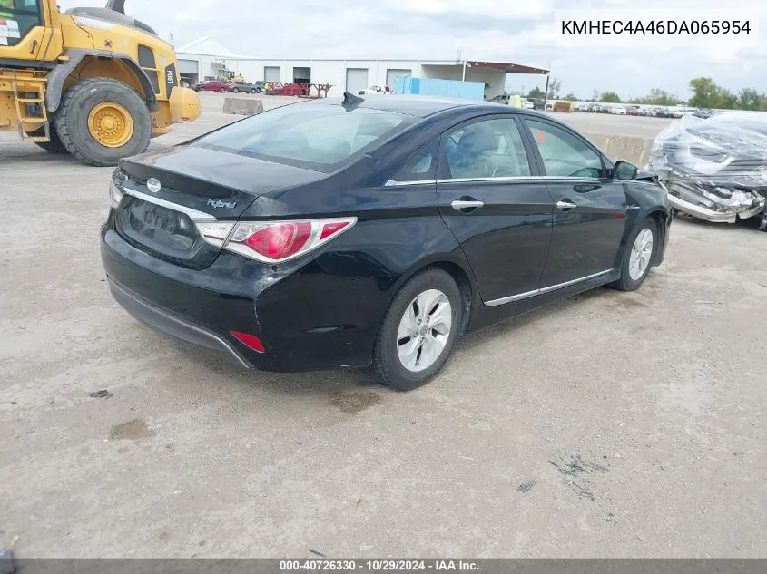 2013 Hyundai Sonata Hybrid VIN: KMHEC4A46DA065954 Lot: 40726330