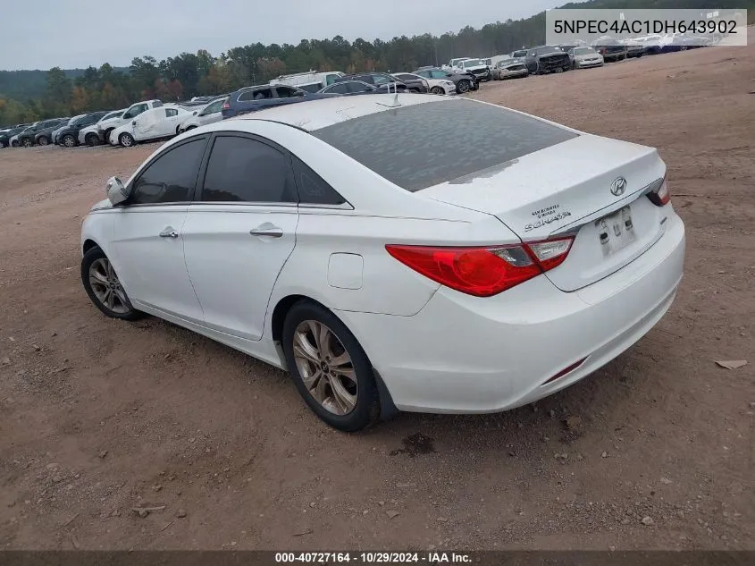 2013 Hyundai Sonata Limited VIN: 5NPEC4AC1DH643902 Lot: 40727164