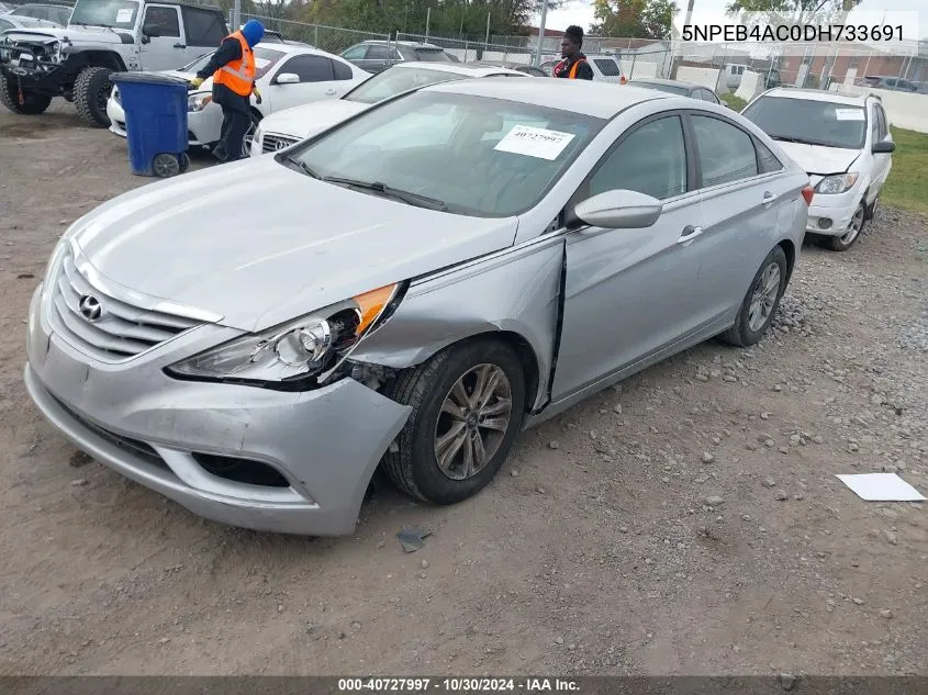 2013 Hyundai Sonata Gls VIN: 5NPEB4AC0DH733691 Lot: 40727997