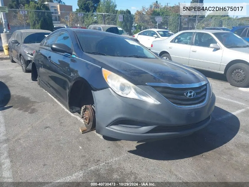 2013 Hyundai Sonata Gls VIN: 5NPEB4AC2DH675017 Lot: 40730473