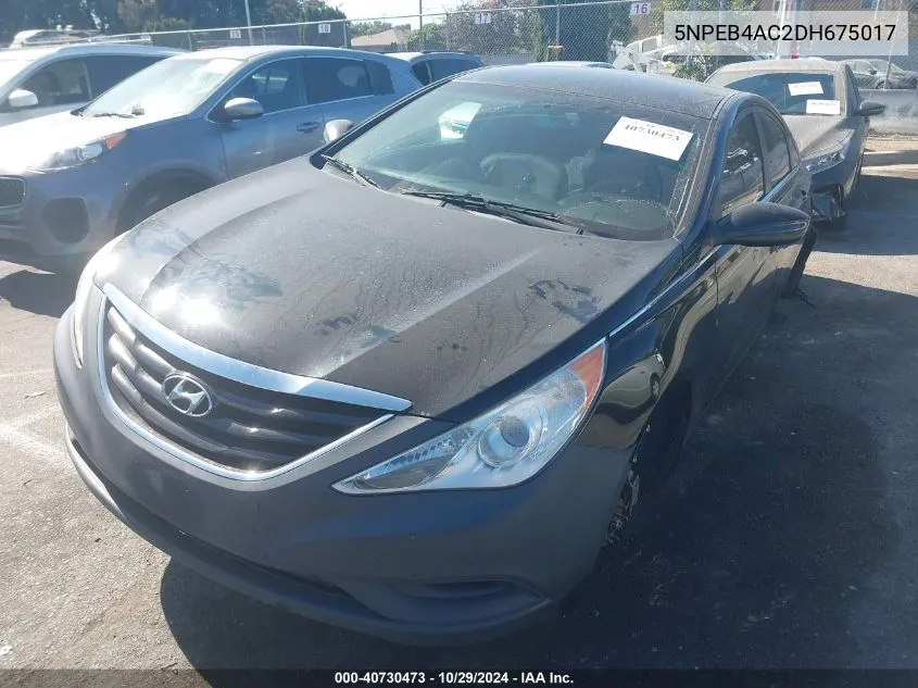 2013 Hyundai Sonata Gls VIN: 5NPEB4AC2DH675017 Lot: 40730473