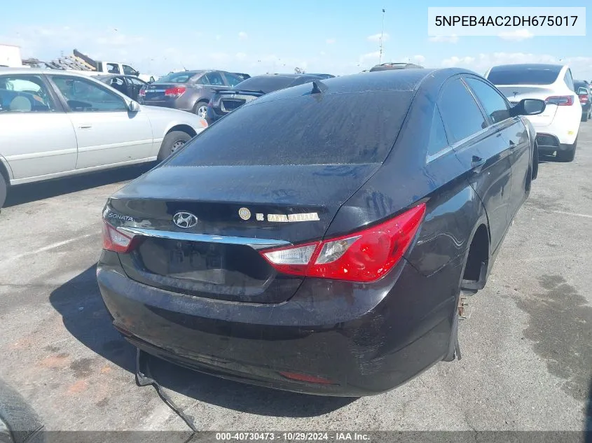 2013 Hyundai Sonata Gls VIN: 5NPEB4AC2DH675017 Lot: 40730473