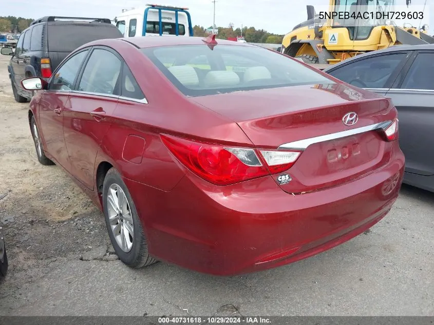 5NPEB4AC1DH729603 2013 Hyundai Sonata Gls