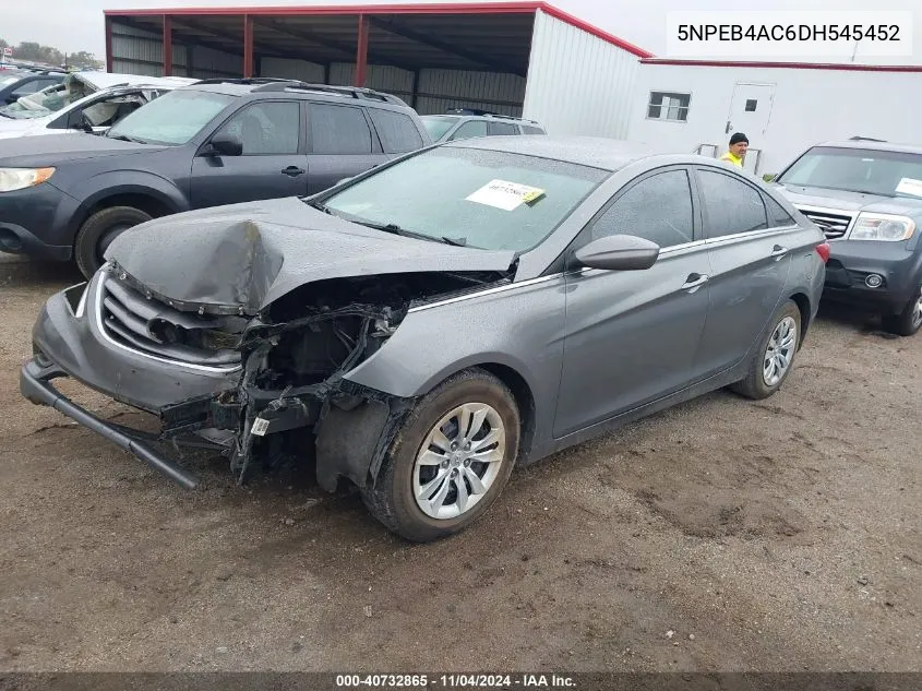 2013 Hyundai Sonata Gls VIN: 5NPEB4AC6DH545452 Lot: 40732865