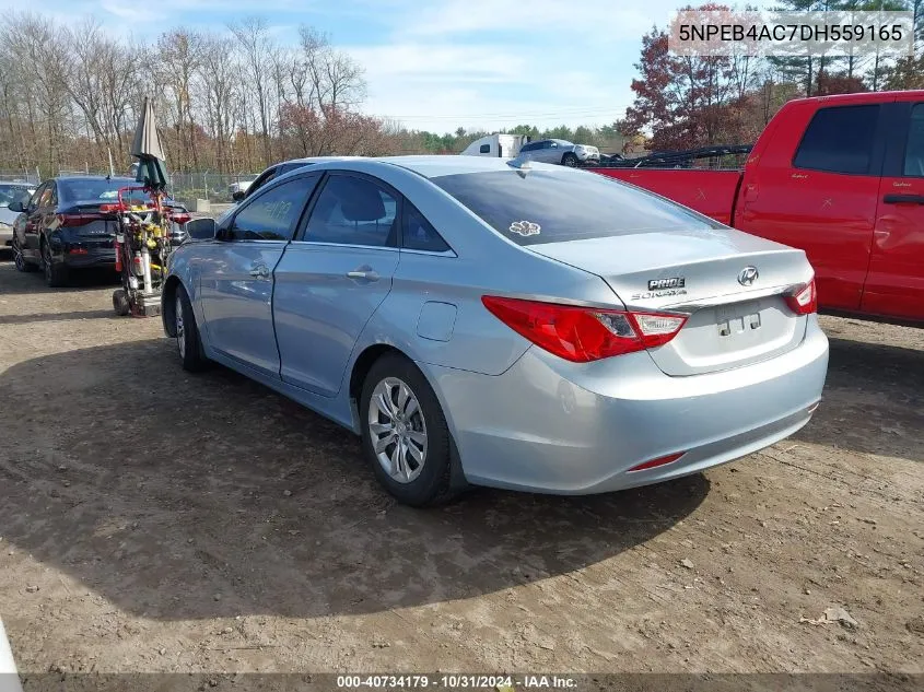 2013 Hyundai Sonata Gls VIN: 5NPEB4AC7DH559165 Lot: 40734179