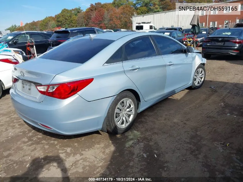 2013 Hyundai Sonata Gls VIN: 5NPEB4AC7DH559165 Lot: 40734179