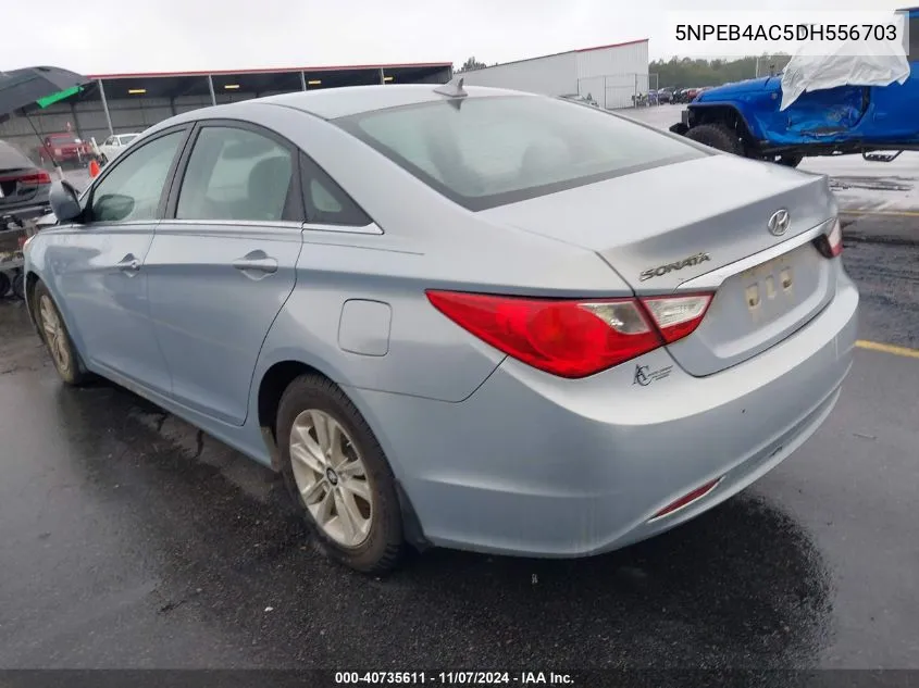 2013 Hyundai Sonata Gls VIN: 5NPEB4AC5DH556703 Lot: 40735611