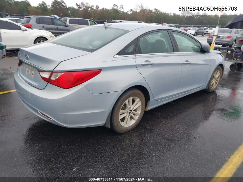 2013 Hyundai Sonata Gls VIN: 5NPEB4AC5DH556703 Lot: 40735611