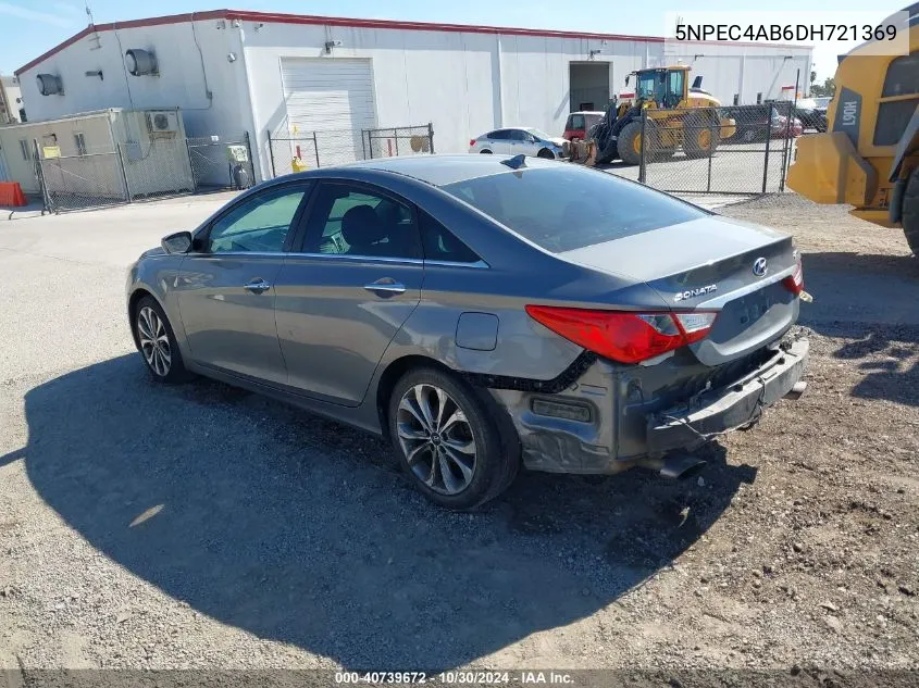 2013 Hyundai Sonata Se 2.0T VIN: 5NPEC4AB6DH721369 Lot: 40739672