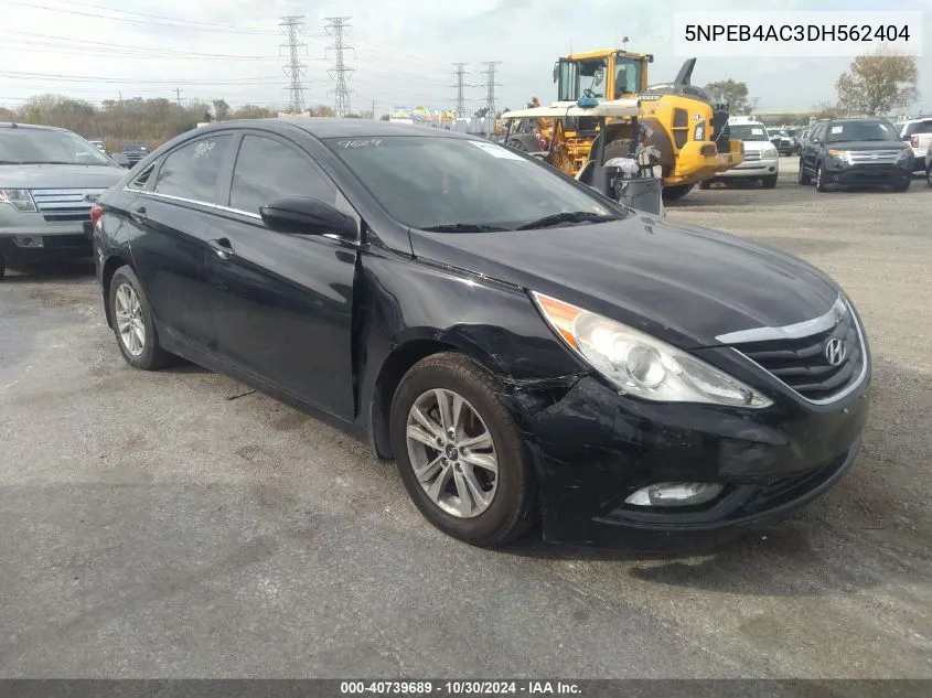 2013 Hyundai Sonata Gls VIN: 5NPEB4AC3DH562404 Lot: 40739689