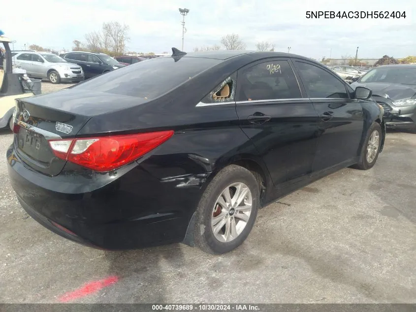 2013 Hyundai Sonata Gls VIN: 5NPEB4AC3DH562404 Lot: 40739689