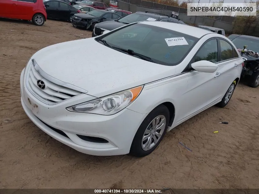 2013 Hyundai Sonata Gls VIN: 5NPEB4AC4DH540590 Lot: 40741394