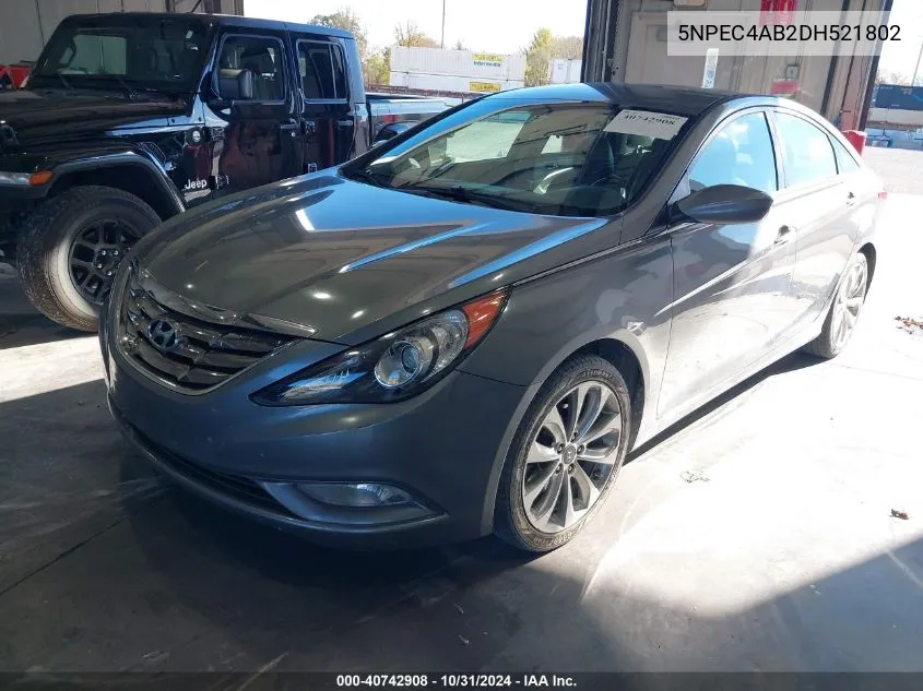 2013 Hyundai Sonata Se 2.0T VIN: 5NPEC4AB2DH521802 Lot: 40742908