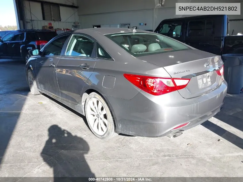 2013 Hyundai Sonata Se 2.0T VIN: 5NPEC4AB2DH521802 Lot: 40742908