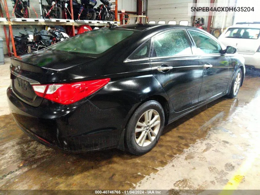 2013 Hyundai Sonata Gls VIN: 5NPEB4ACXDH635204 Lot: 40746765