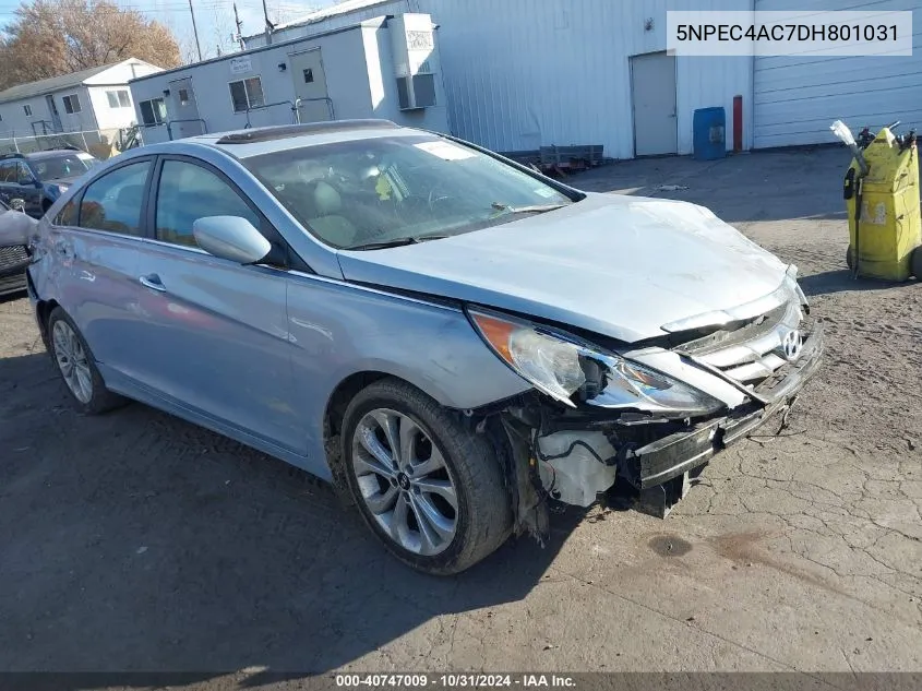 2013 Hyundai Sonata Se VIN: 5NPEC4AC7DH801031 Lot: 40747009