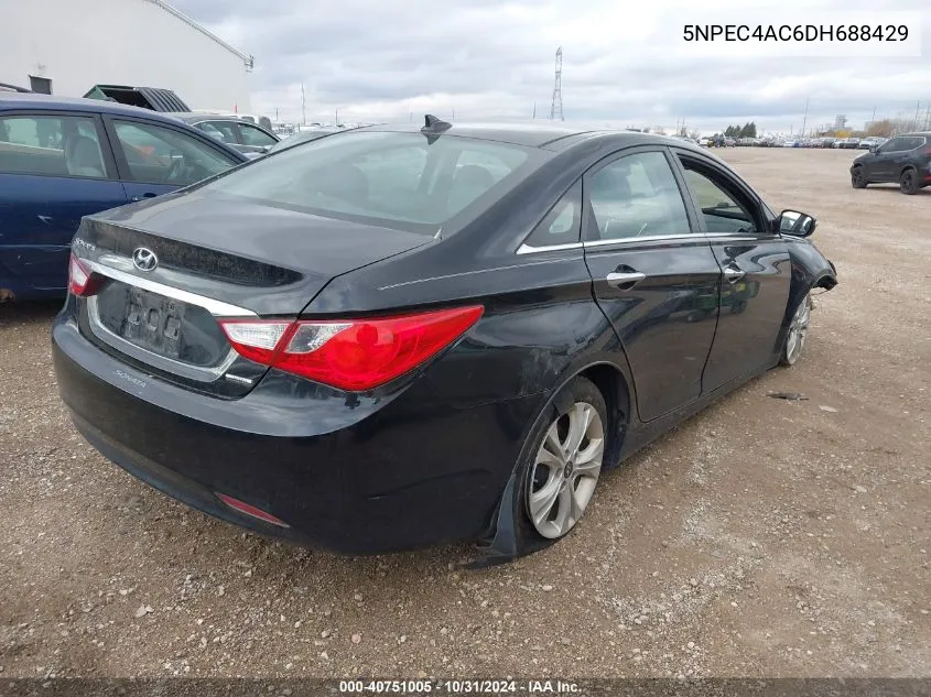 2013 Hyundai Sonata Limited VIN: 5NPEC4AC6DH688429 Lot: 40751005