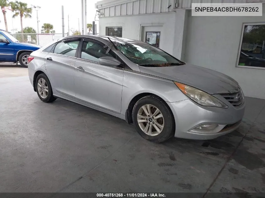 2013 Hyundai Sonata Gls VIN: 5NPEB4AC8DH678262 Lot: 40751268