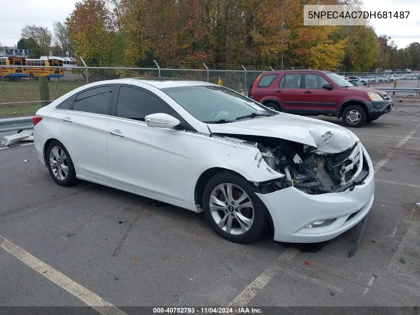 2013 Hyundai Sonata Limited VIN: 5NPEC4AC7DH681487 Lot: 40752793