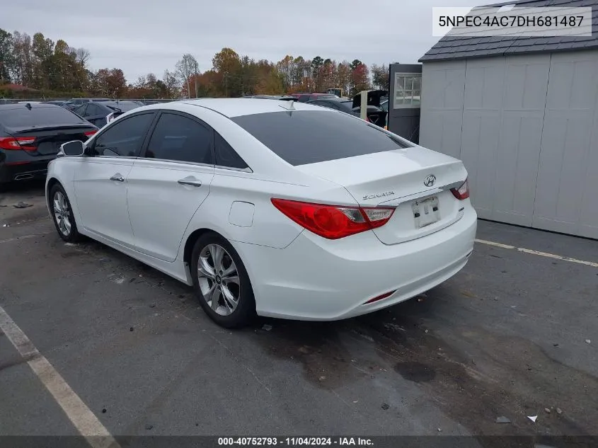 2013 Hyundai Sonata Limited VIN: 5NPEC4AC7DH681487 Lot: 40752793