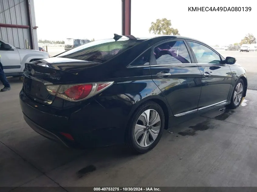 2013 Hyundai Sonata Hybrid Limited VIN: KMHEC4A49DA080139 Lot: 40753275