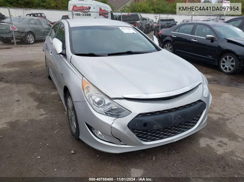 2013 Hyundai Sonata Hybrid Limited VIN: KMHEC4A41DA097954 Lot: 40755400