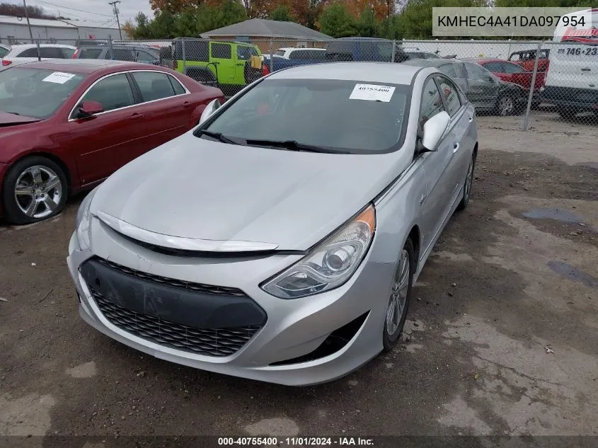 2013 Hyundai Sonata Hybrid Limited VIN: KMHEC4A41DA097954 Lot: 40755400