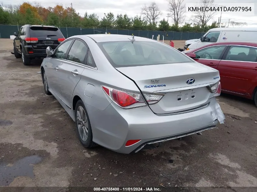 2013 Hyundai Sonata Hybrid Limited VIN: KMHEC4A41DA097954 Lot: 40755400