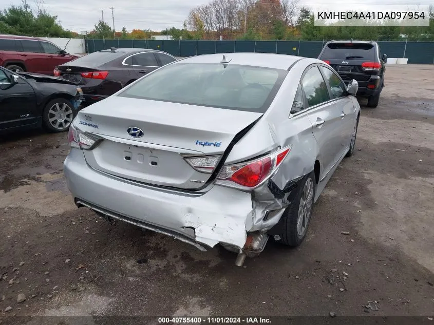 2013 Hyundai Sonata Hybrid Limited VIN: KMHEC4A41DA097954 Lot: 40755400