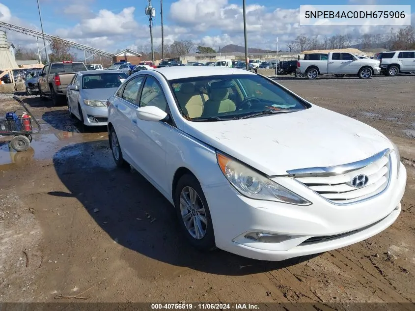 2013 Hyundai Sonata Gls VIN: 5NPEB4AC0DH675906 Lot: 40756519