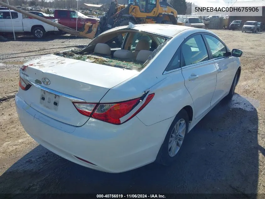 2013 Hyundai Sonata Gls VIN: 5NPEB4AC0DH675906 Lot: 40756519